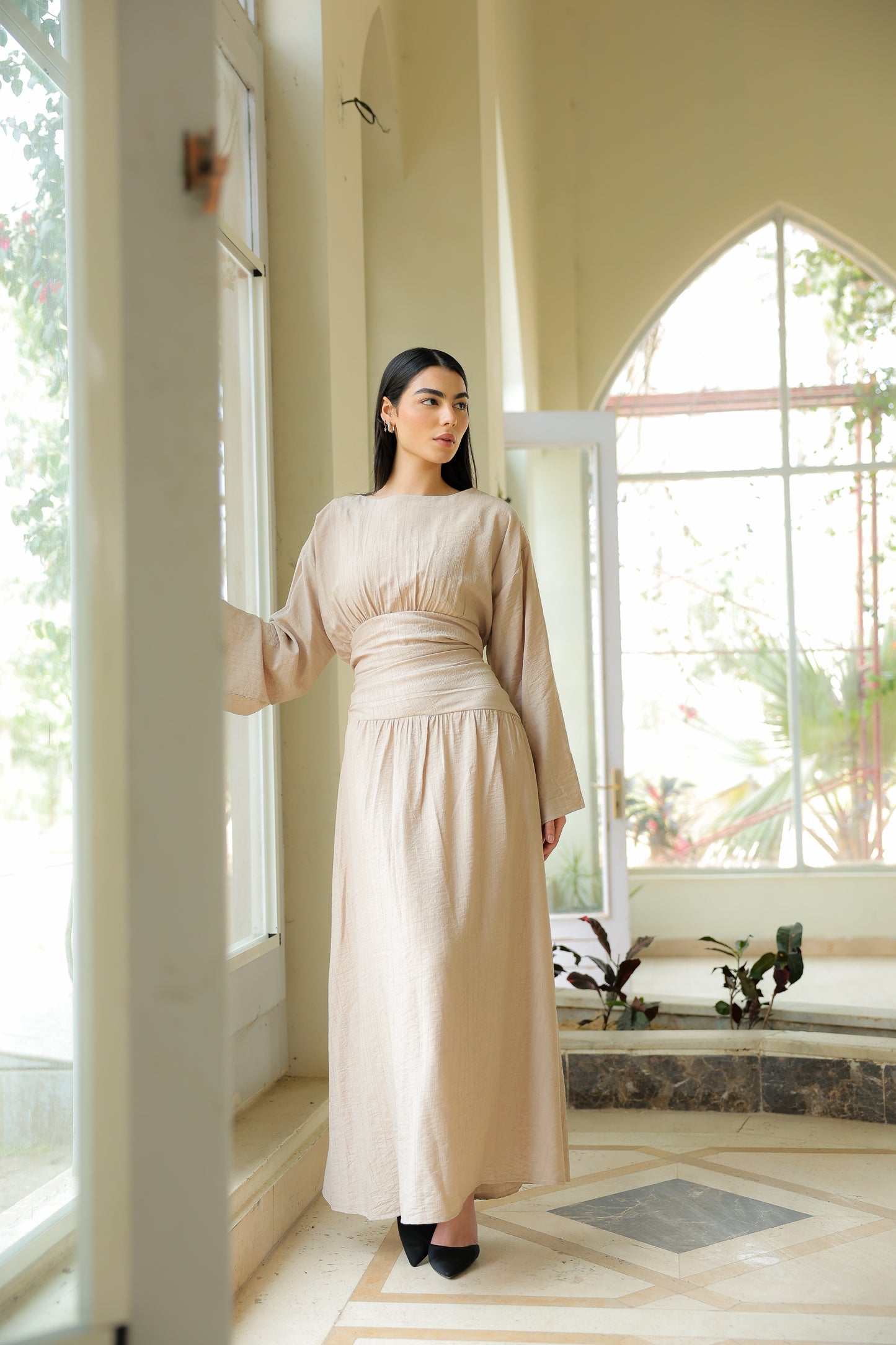 Salu dress in beige