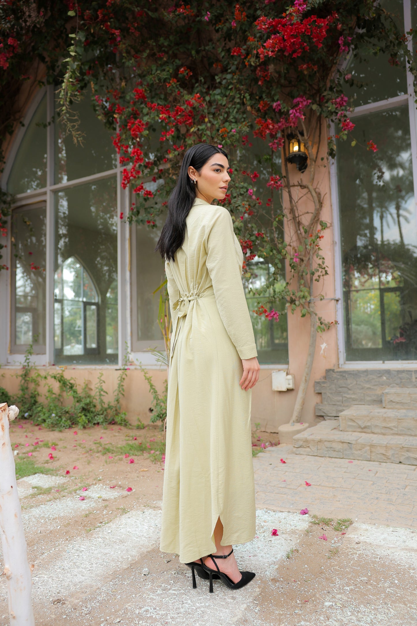 Soli dress in pistachio
