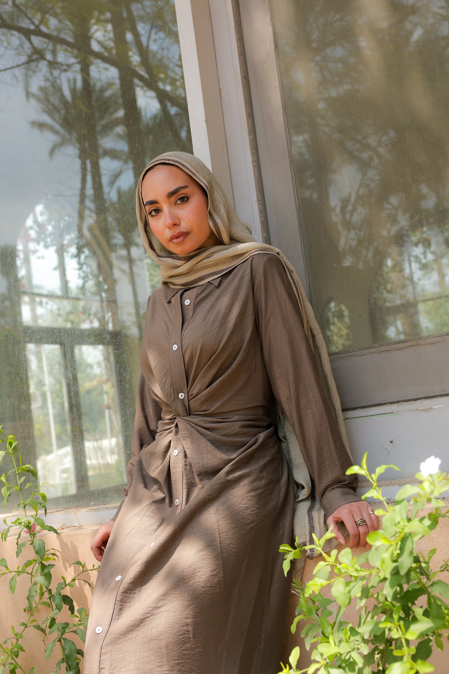 Soli dress in brown