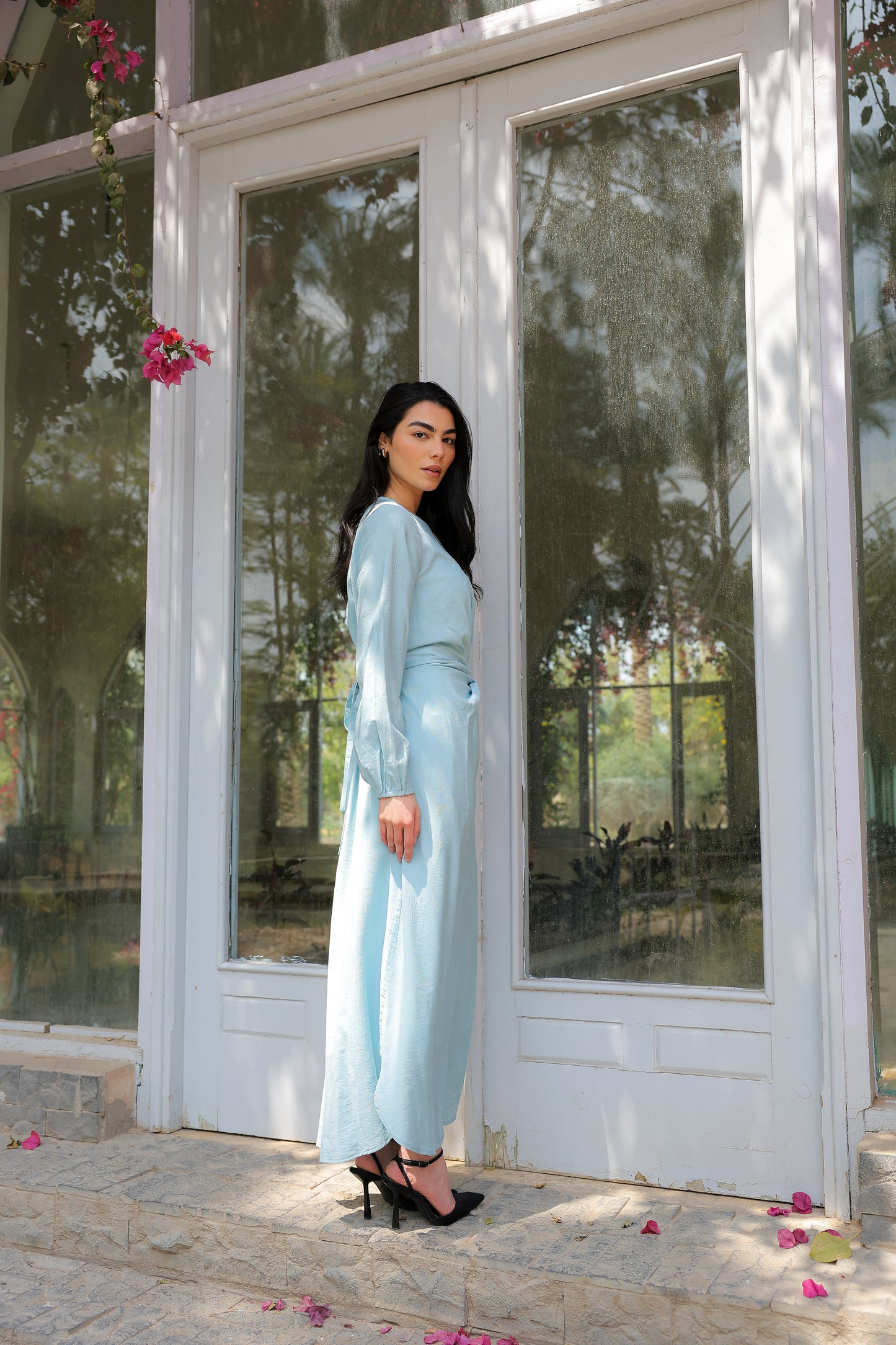 Sofia diamond dress in baby blue