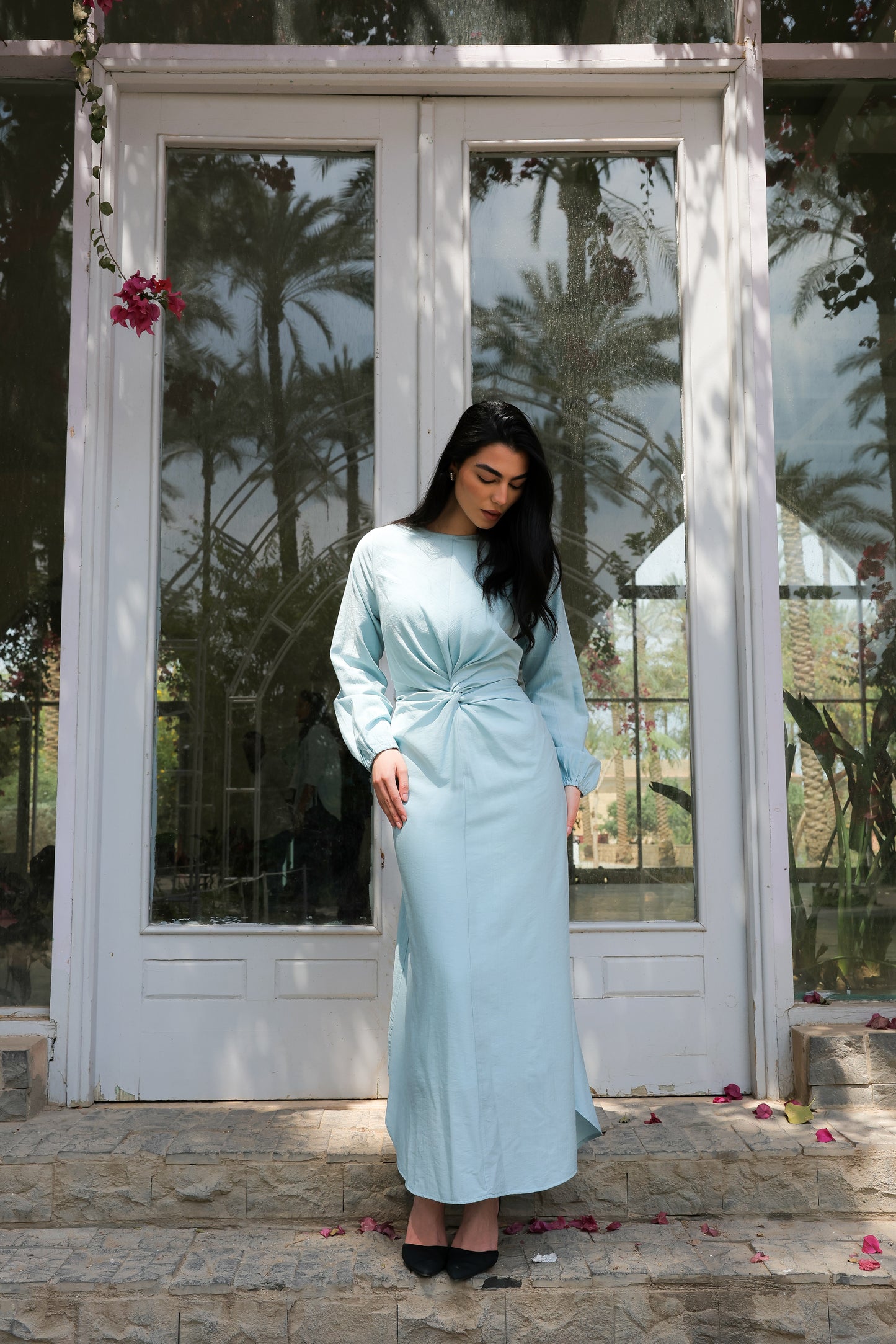 Sofia diamond dress in baby blue