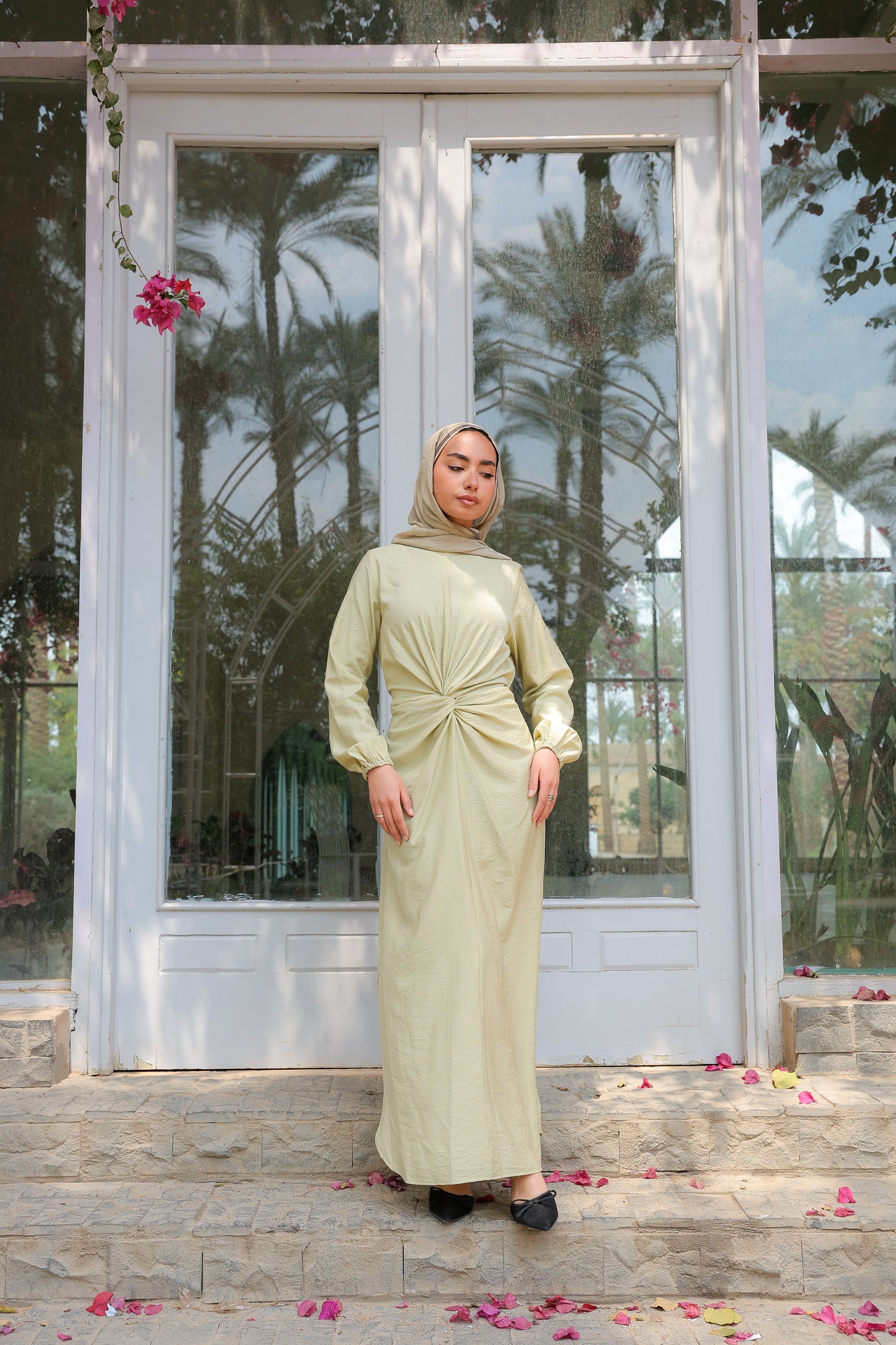 Sofia diamond dress in pistachio