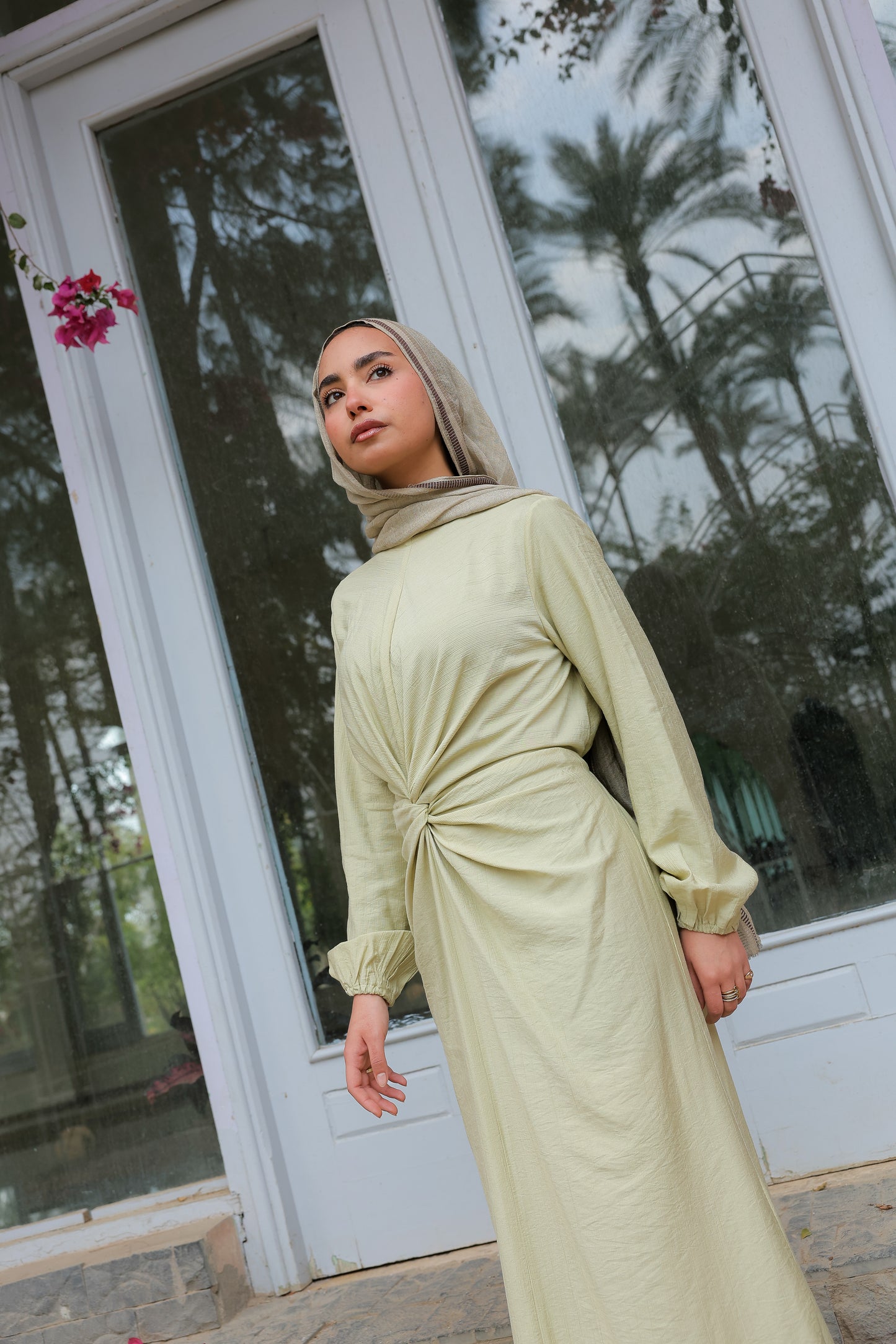 Sofia diamond dress in pistachio