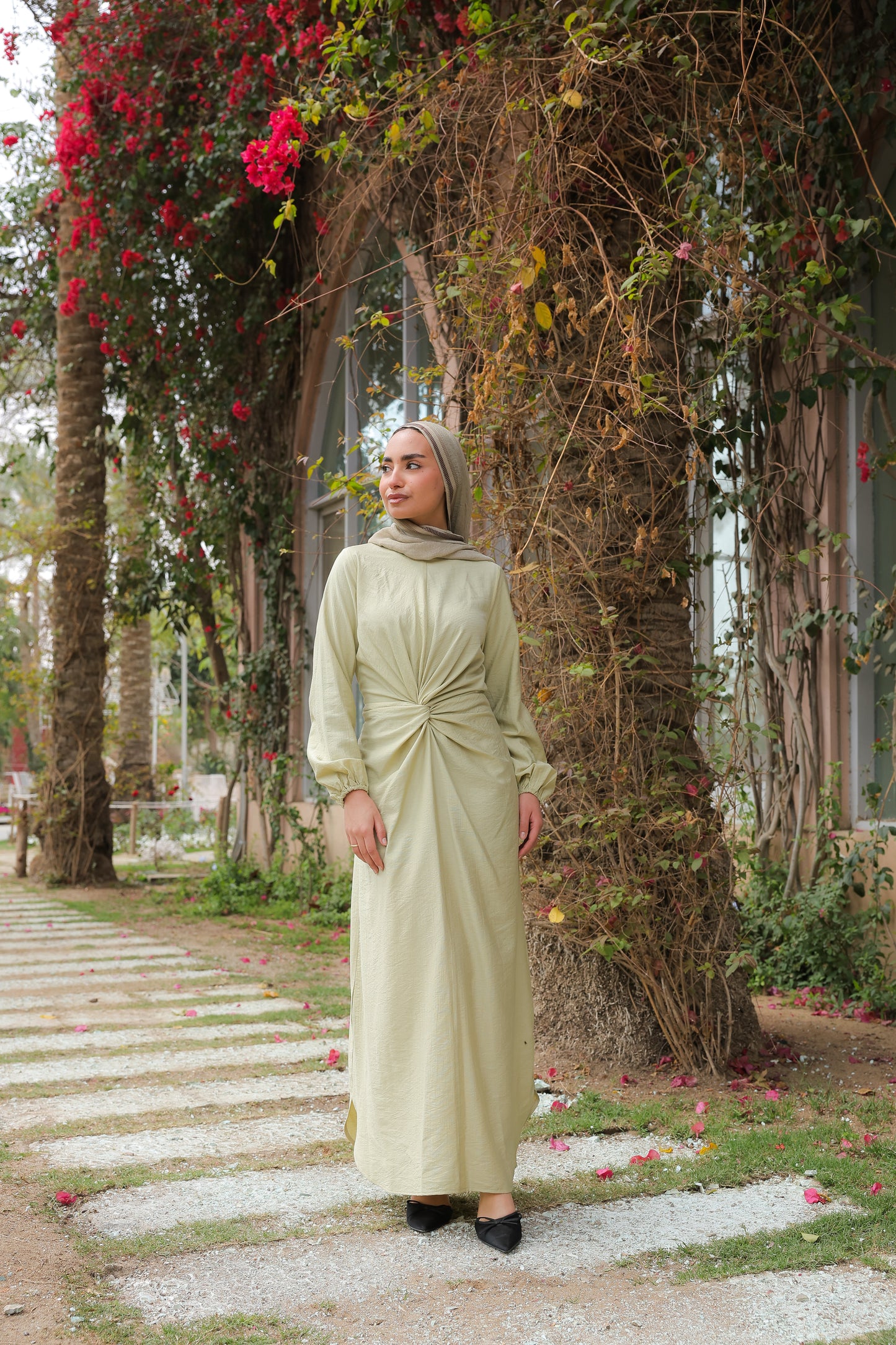 Sofia diamond dress in pistachio