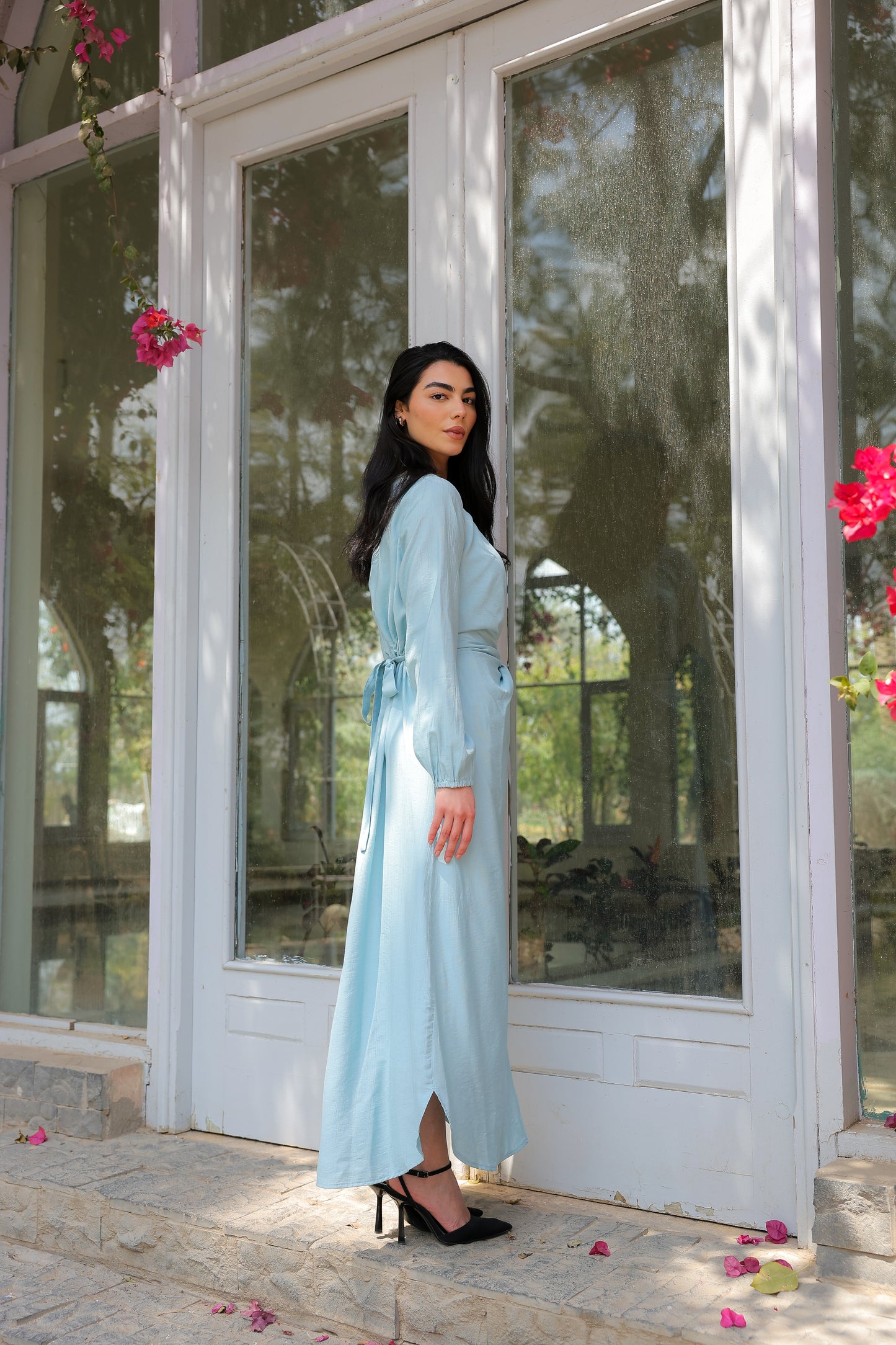 Sofia diamond dress in baby blue