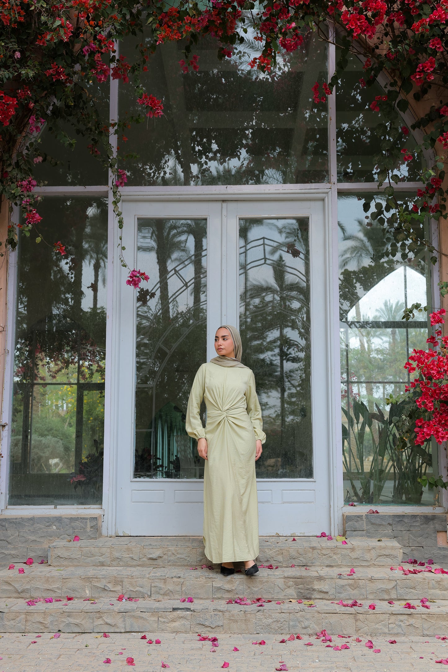 Sofia diamond dress in pistachio