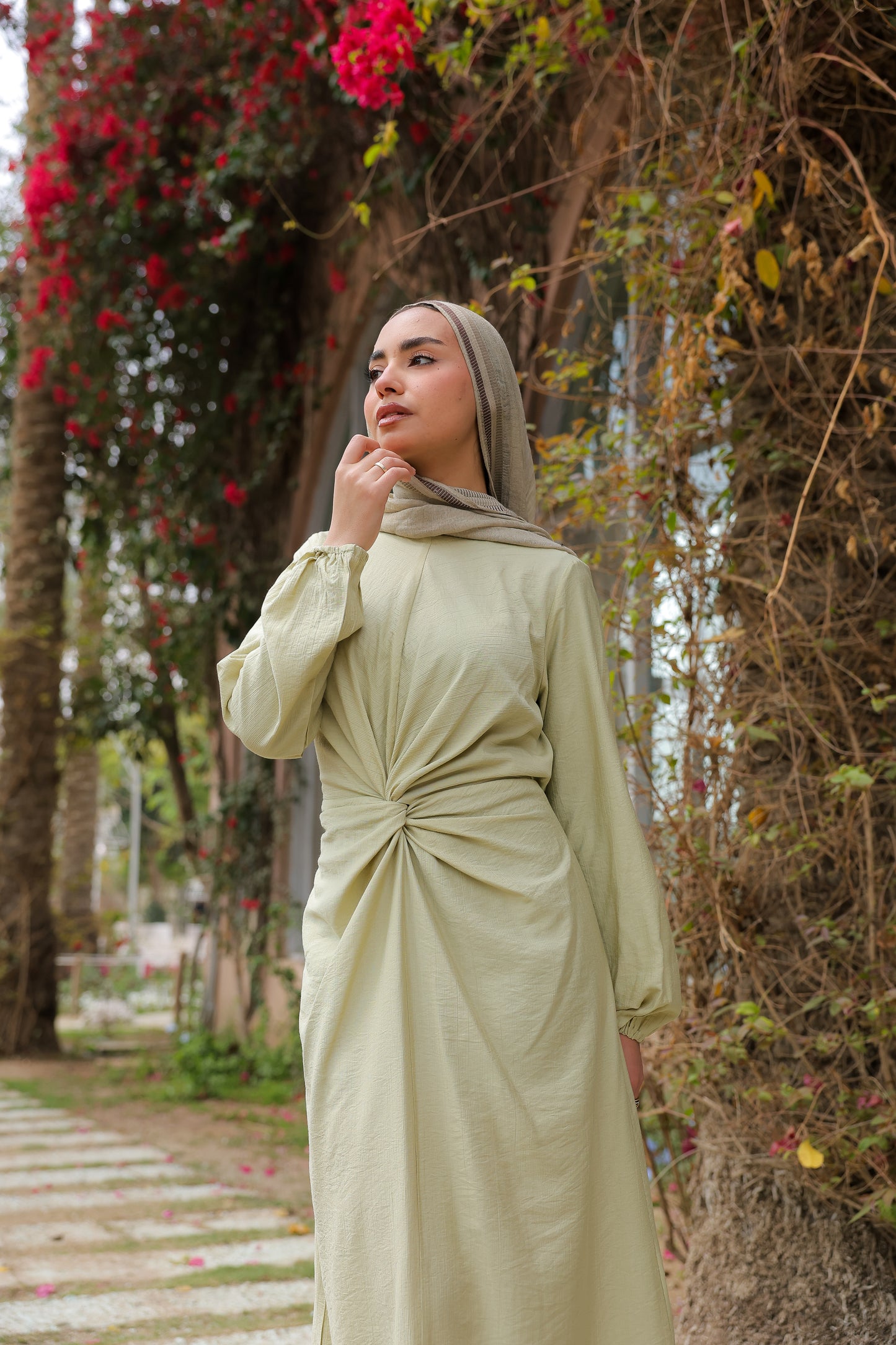 Sofia diamond dress in pistachio