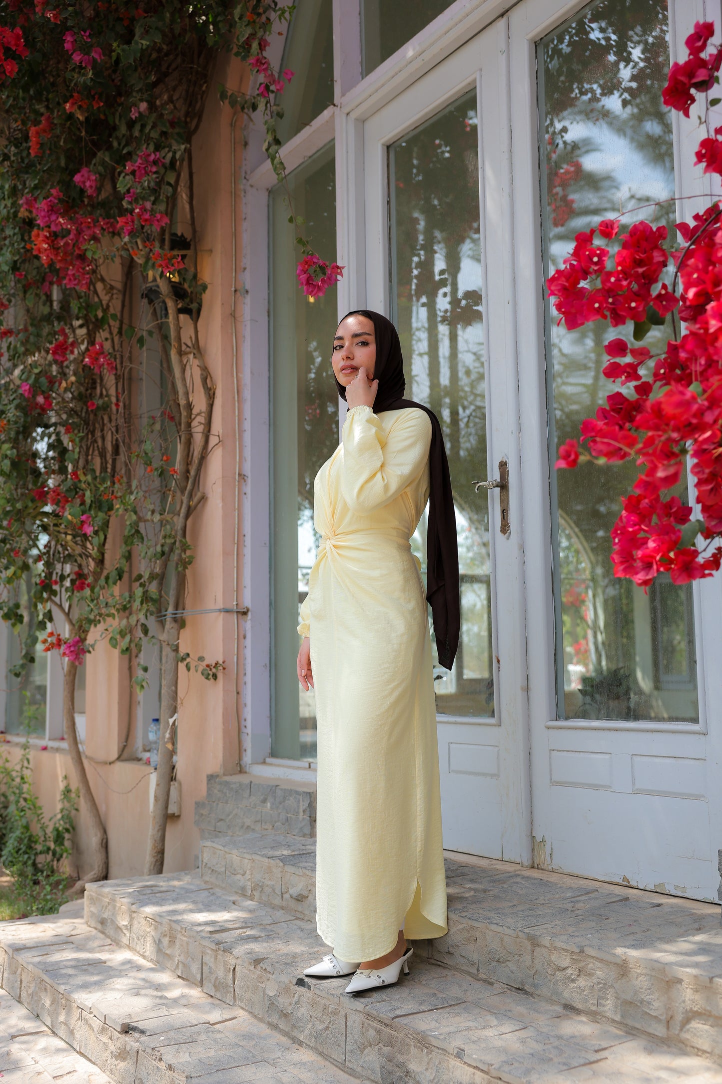 Sofia diamond dress in yellow