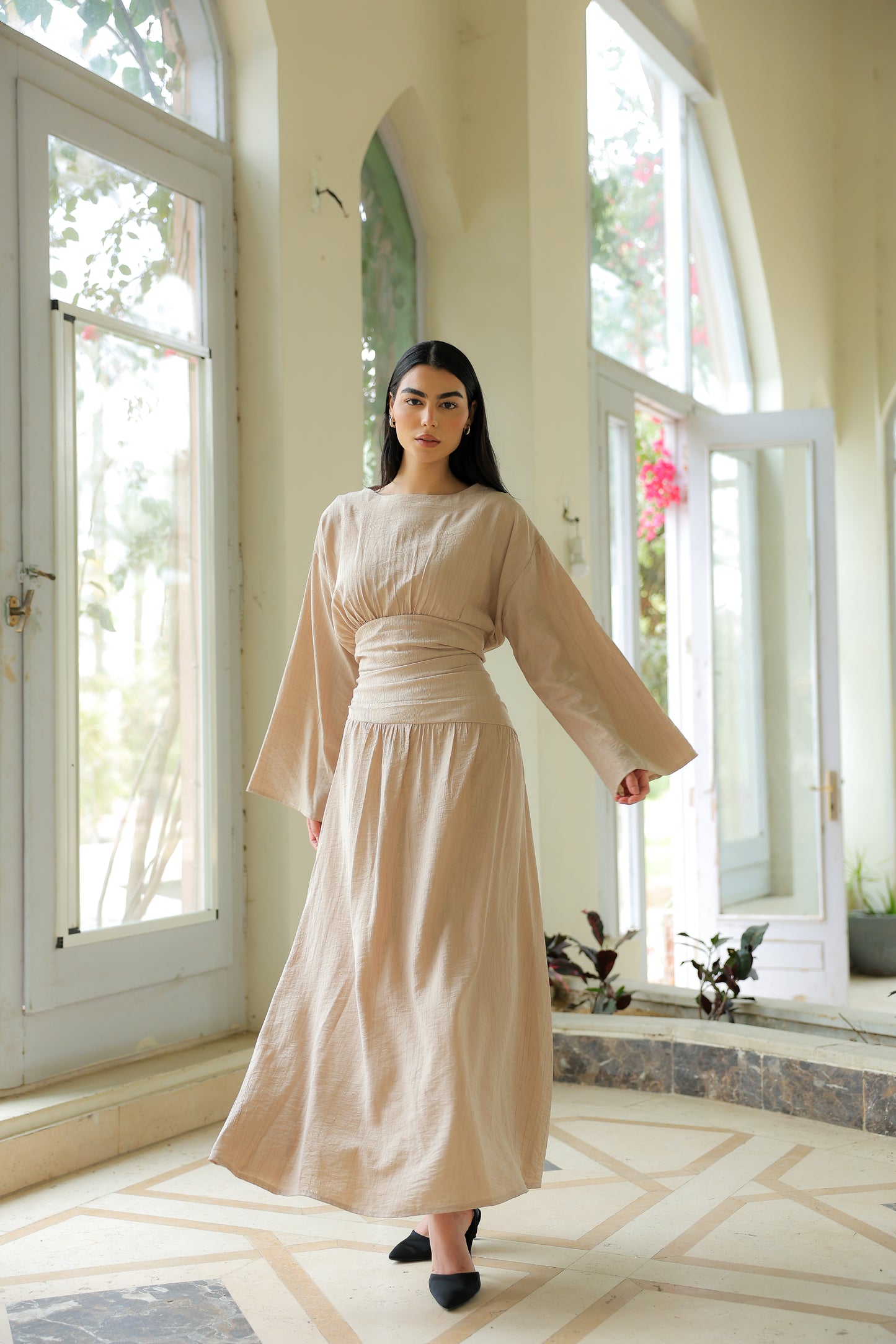 Salu dress in beige