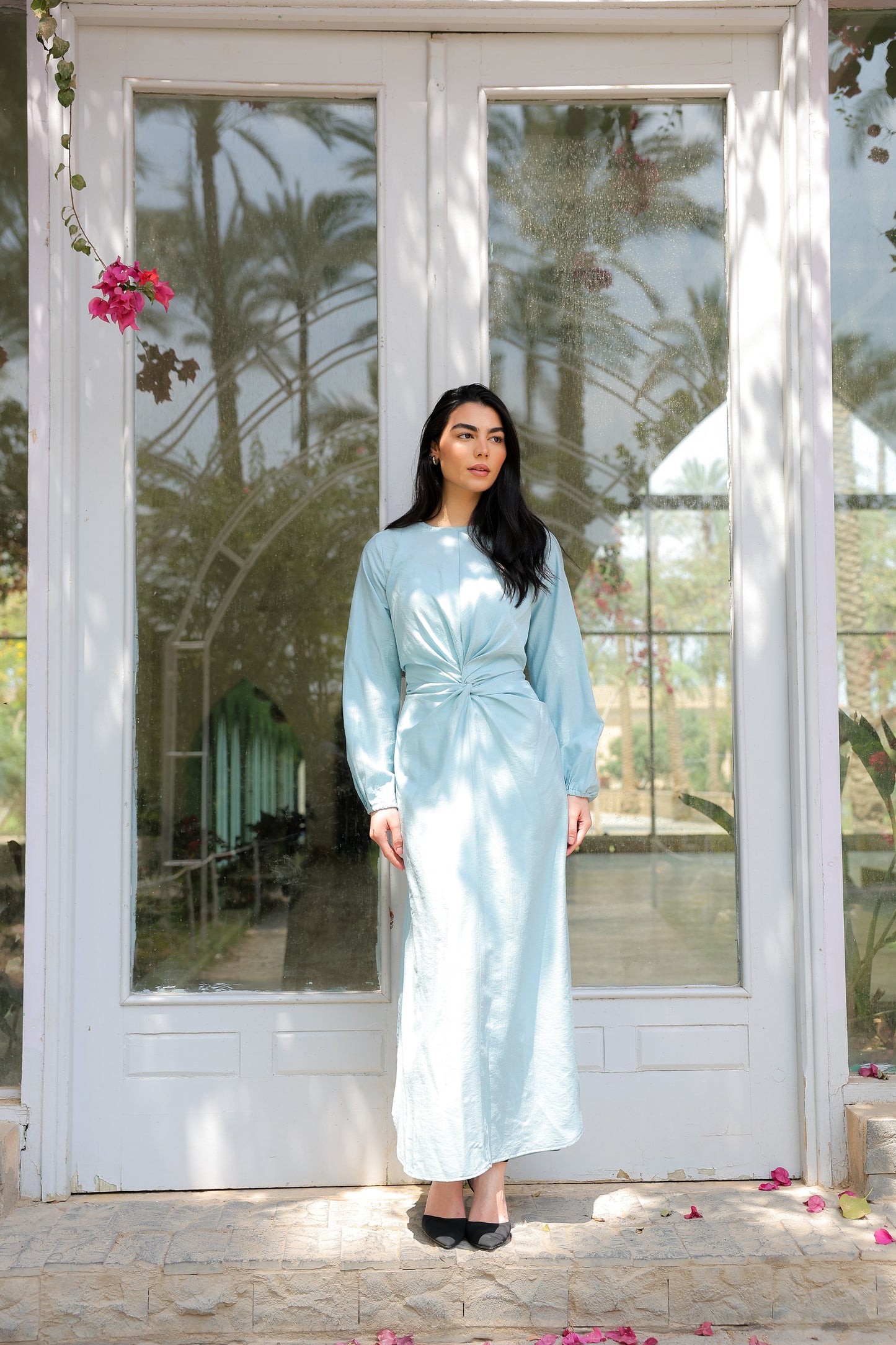 Sofia diamond dress in baby blue