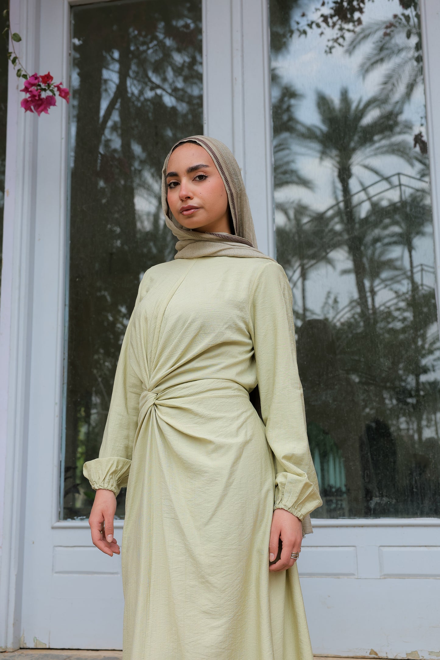Sofia diamond dress in pistachio