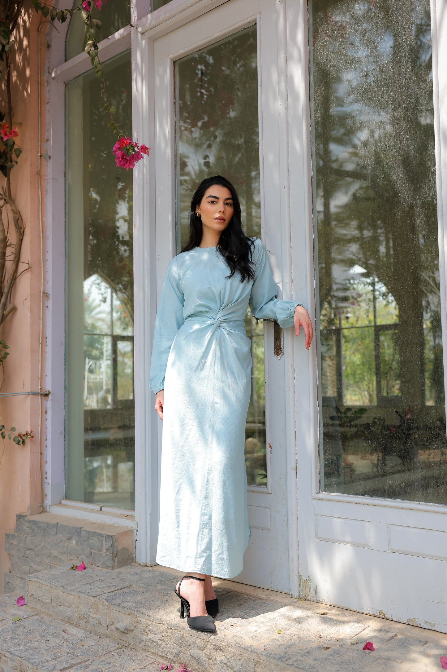 Sofia diamond dress in baby blue