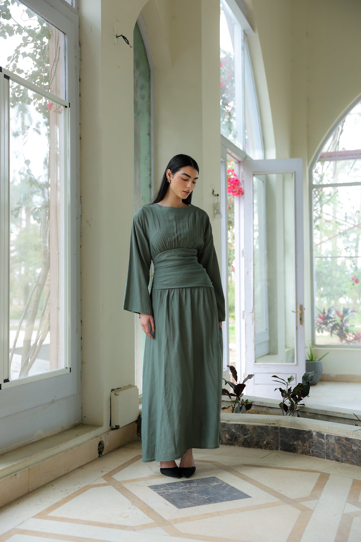 Salu dress in olive