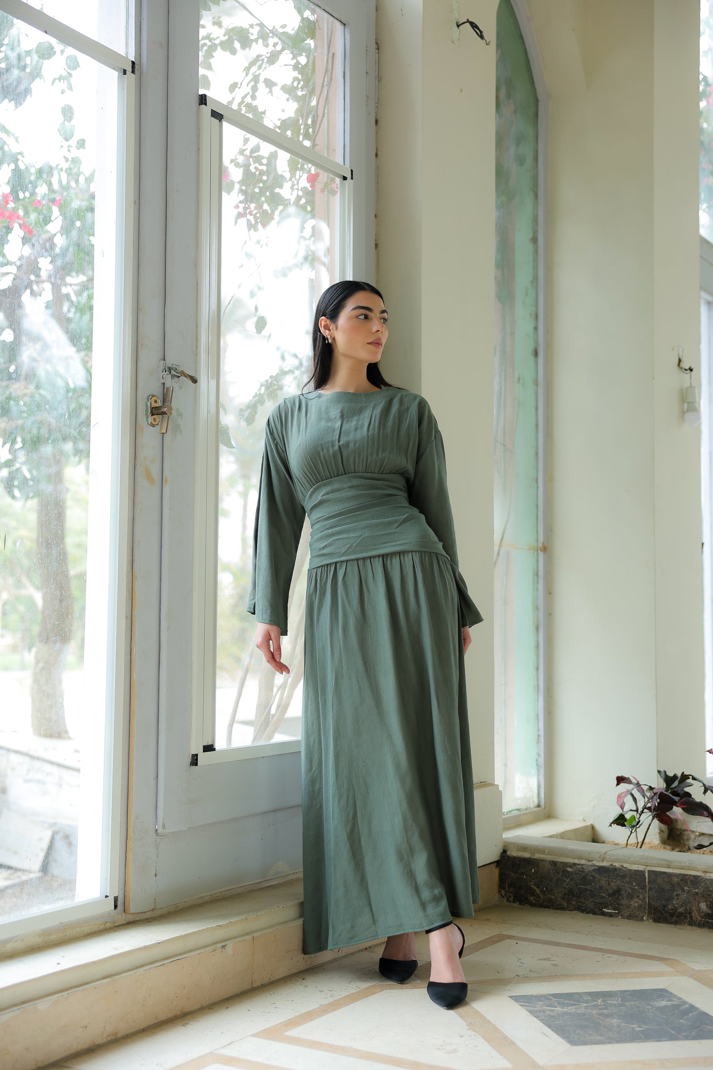 Salu dress in olive