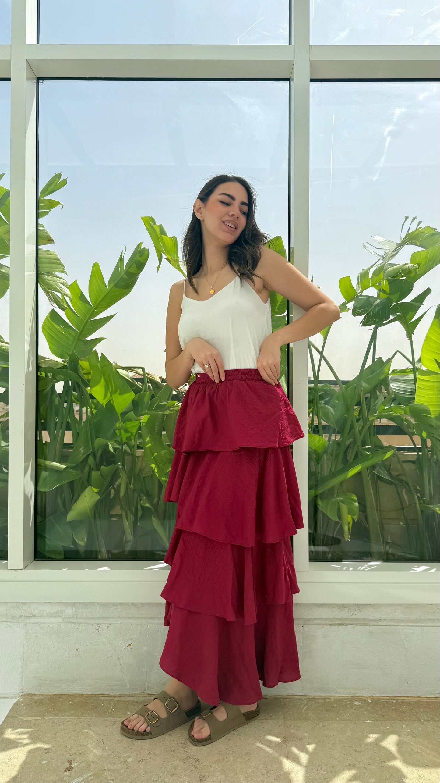 Bella skirt in Maroon