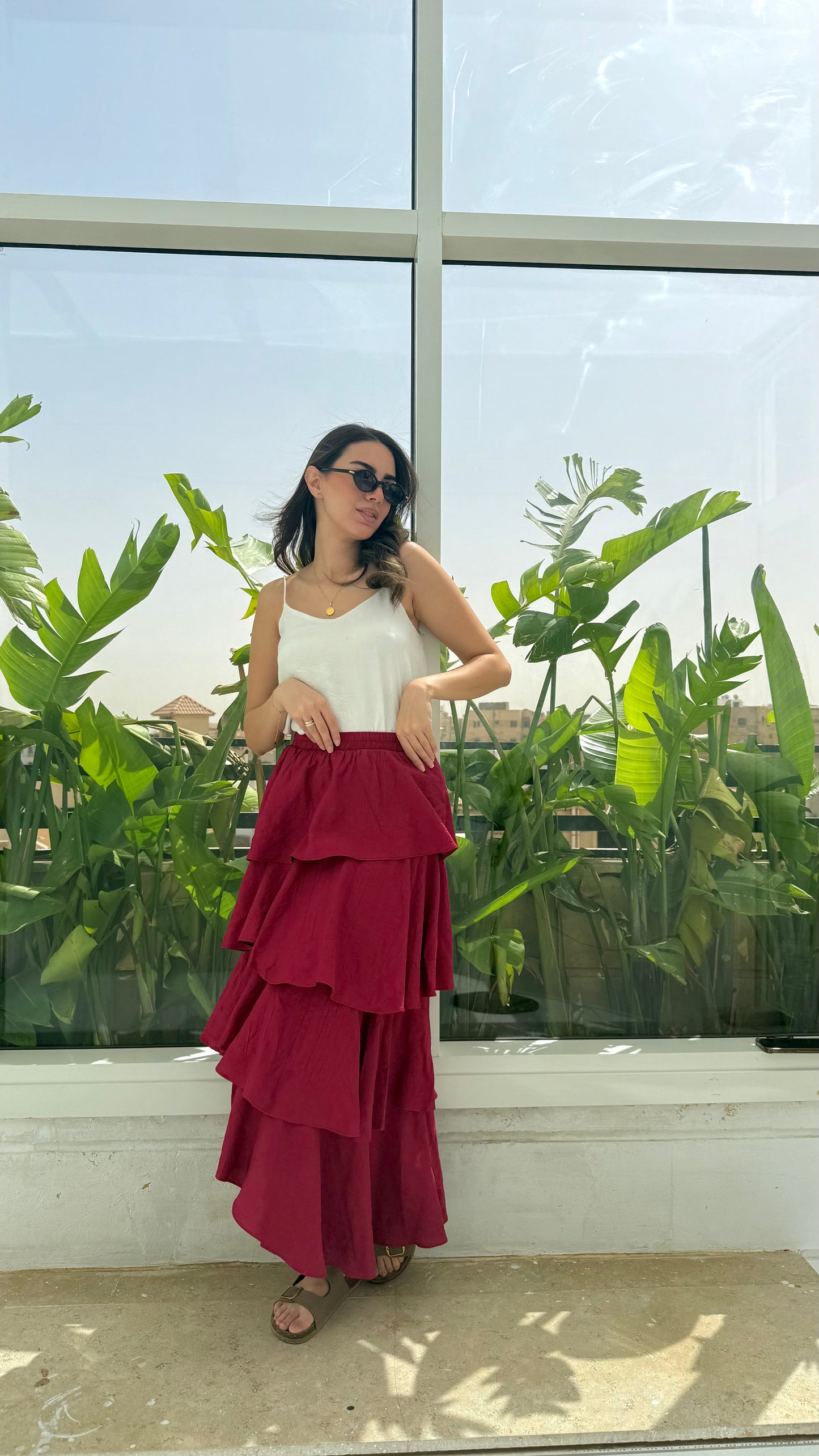 Bella skirt in Maroon