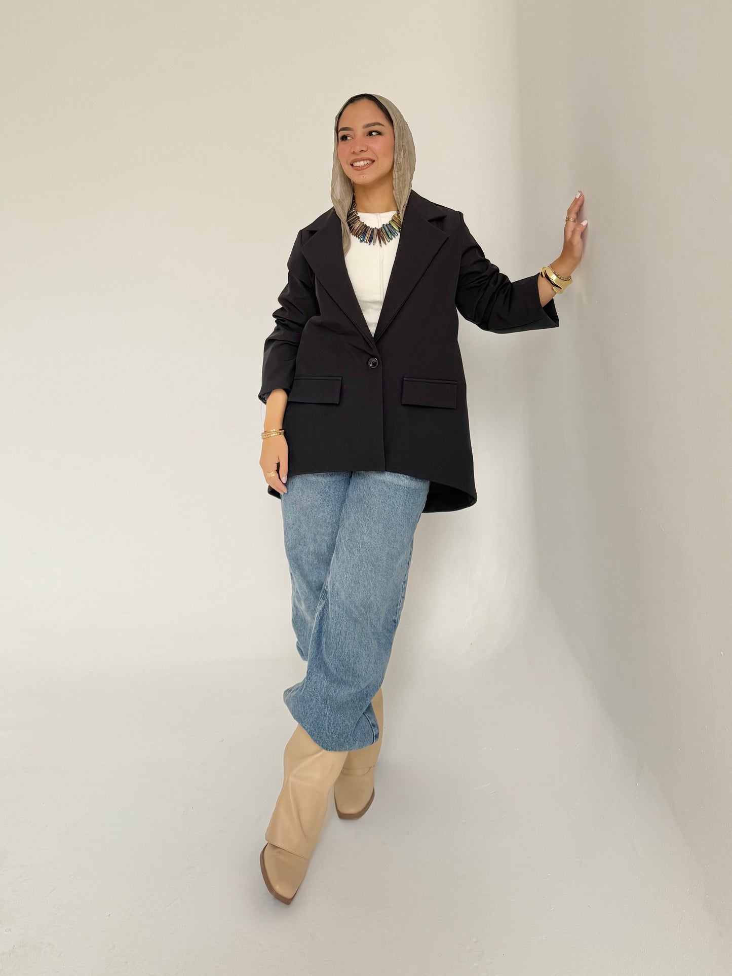 High and low formal jacket in old navy