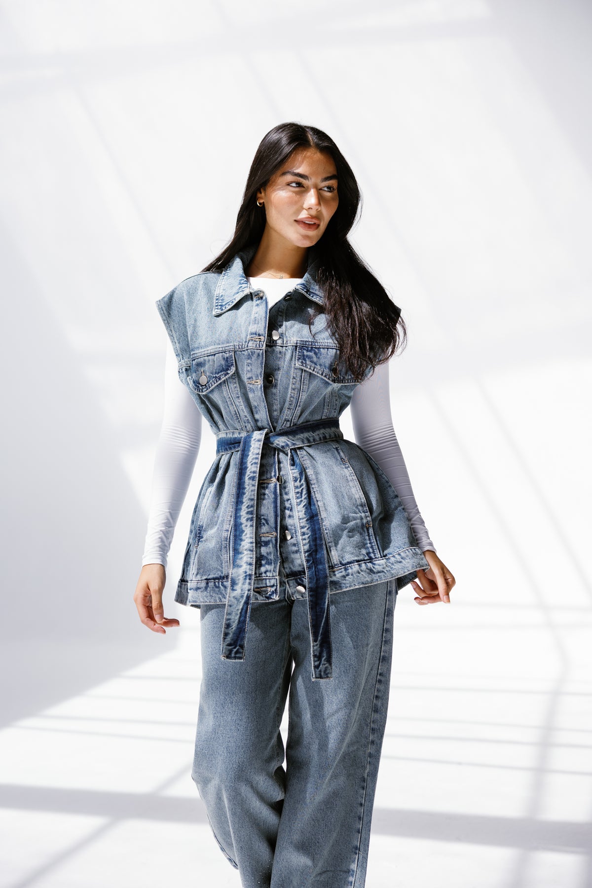 Denim Pulse vest**