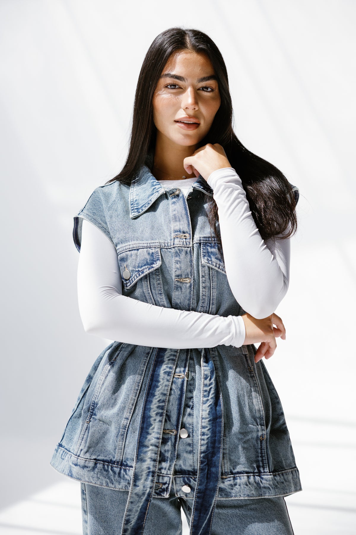 Denim Pulse vest**
