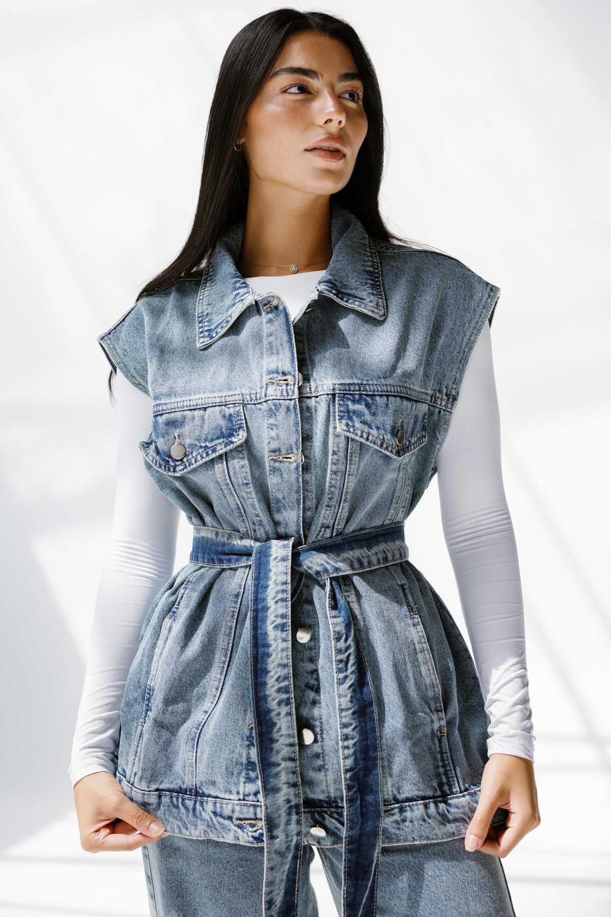 Denim Pulse vest**