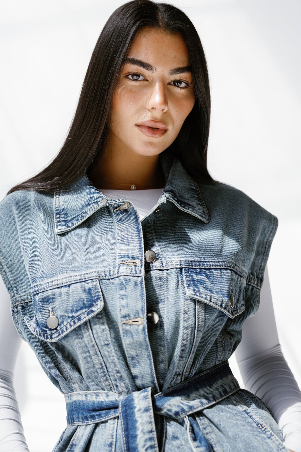 Denim Pulse vest**