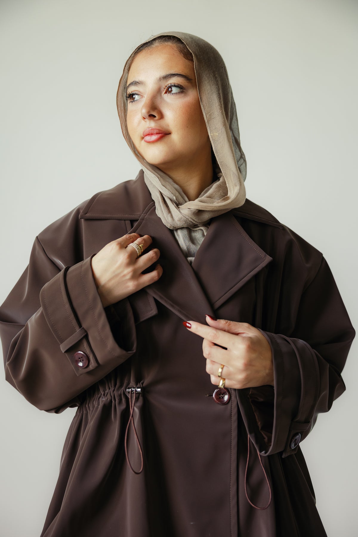 The Loft Trench In Chocolate
