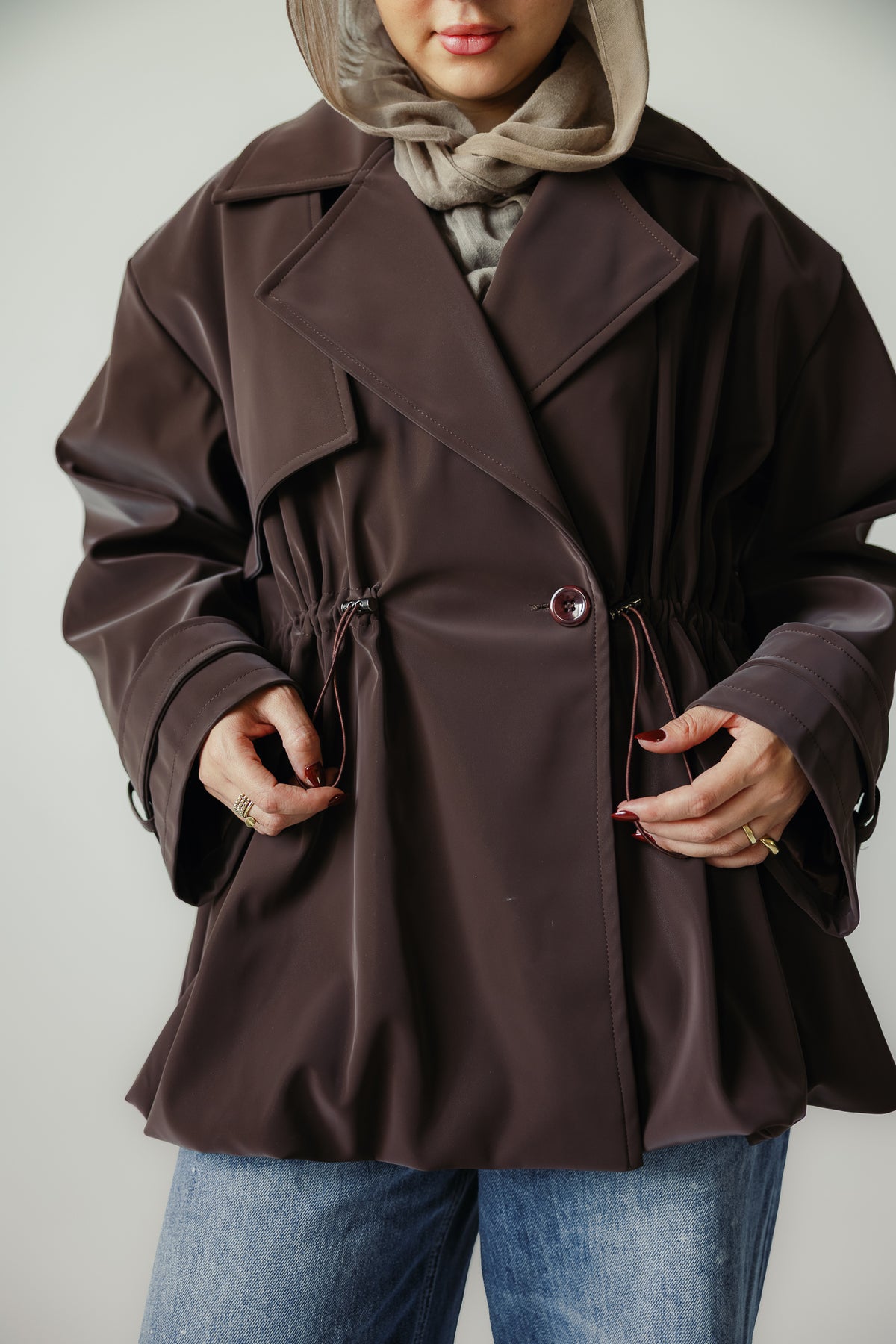The Loft Trench In Chocolate