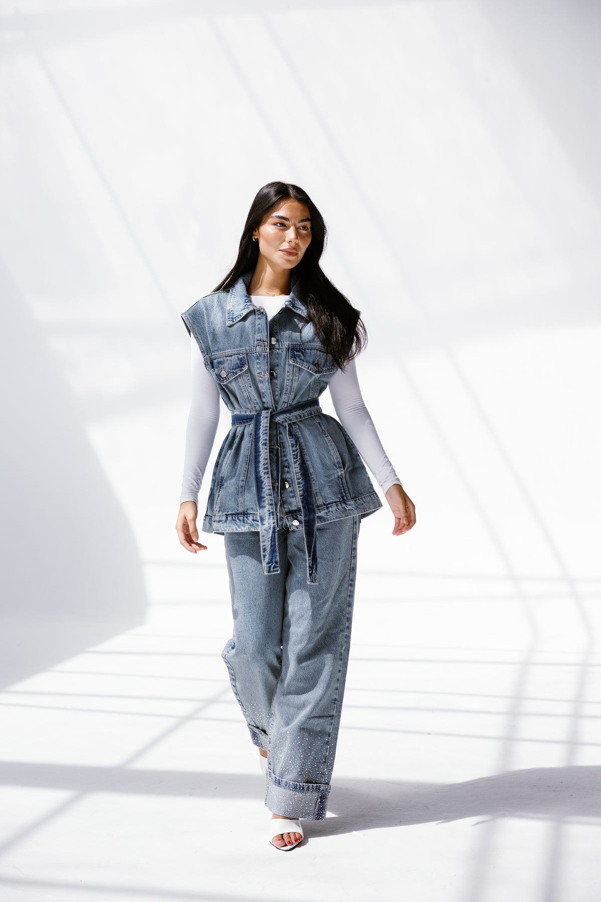 Denim Pulse vest**